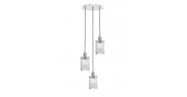 3 Light Cluster Pendant Polished Chrome