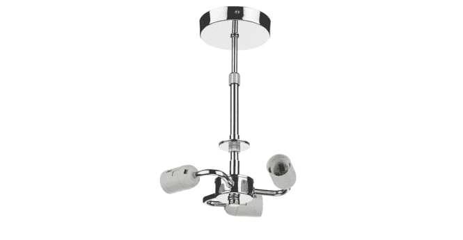 Där Lighting 3 Light Semi Flush Suspension Polished Chrome
