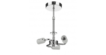 3 Light Semi Flush Suspension Polished Chrome
