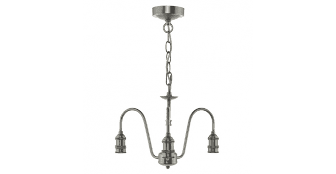 Där Lighting 3 Light Suspension Antique Chrome Fitting Only