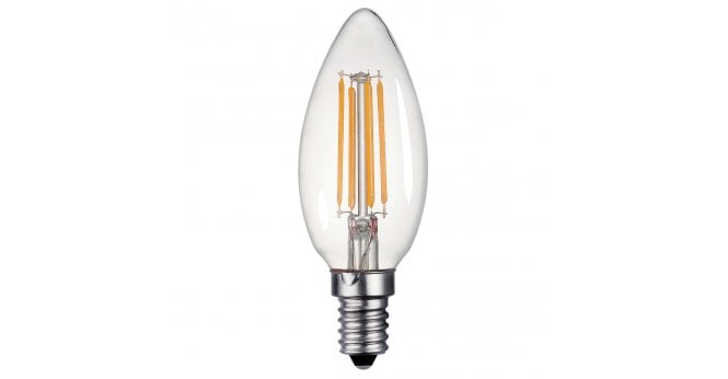 Där Lighting 4W E14 2700k DIMMABLE WARM WHITE CANDLE BULB (SINGLE)