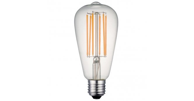 Där Lighting 7W E27 / ES 2700K WARM WHITE CLEAR FILAMENT RUSTIKA DIMMABLE (SINGLE)