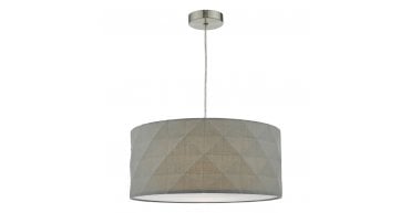 Aisha Easy Fit Pendant Grey With Shade