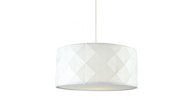 Där Lighting Aisha Easy Fit Pendant White With Shade