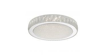 Akelia Large Flush Clear and Mirror Effect LED