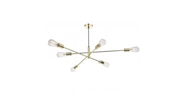 Alana 6 Light Pendant Polished Gold