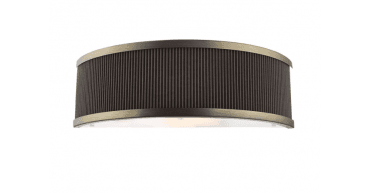 Alvaro Wall Light Antique Bronze With Brown Shade