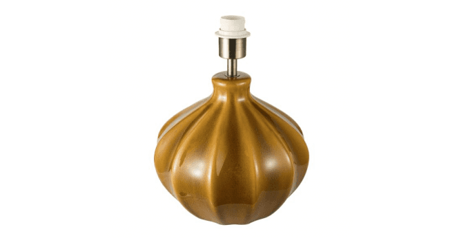 Där Lighting Amrita Table Lamp Caramel and Antique Brass Base Only