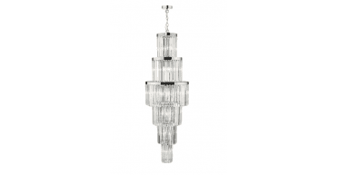Angel 28 Light Chandelier Crystal and Polished Chrome