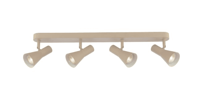 Där Lighting Arnel 4 Light Bar Spotlight Satin Taupe