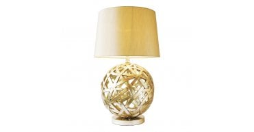 Balthazar Table Lamp Antique Gold With Shade