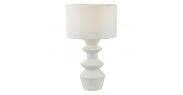 Bidelia Table Lamp Matt White With Shade