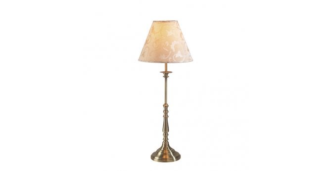 Där Lighting Blenheim Table Lamp Antique Brass With Shade (Multipack)