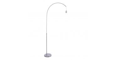 Bow Floor Lamp Satin Nickel Base Only