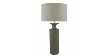 Cassandra Grey Cotton Drum Shade 40cm