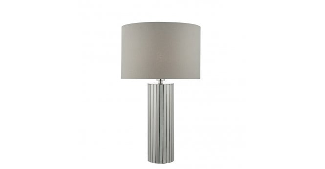 Där Lighting Cassandra Table Lamp Polished Chrome With Shade