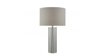 Cassandra Table Lamp Polished Chrome With Shade