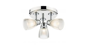 Cedric Bathroom 3 Light Spotlight Polished Chrome Glass IP44