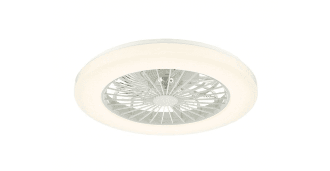 Där Lighting Ceiling Fan Flush White Fitting Only LED