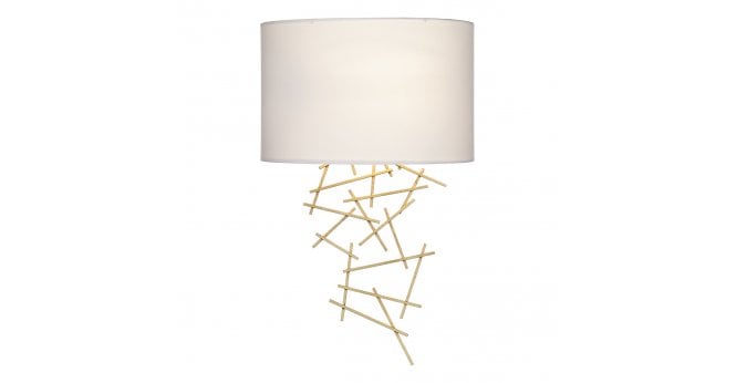 Där Lighting Cevero Wall Light Gold With Shade