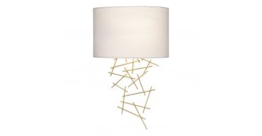 Cevero Wall Light Gold With Shade