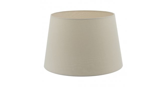 Där Lighting Cezanne Ecru Faux Silk Tapered Drum Shade 35cm