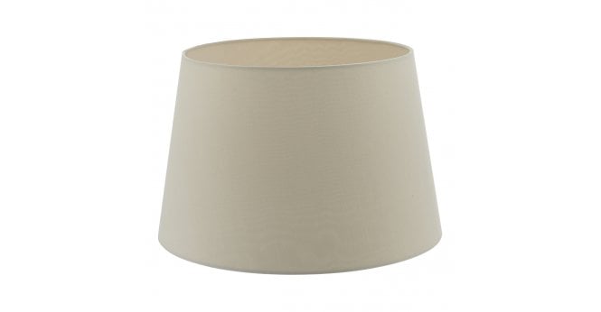 Där Lighting Cezanne Ecru Faux Silk Tapered Drum Shade 40cm