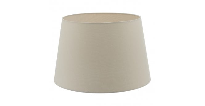 Där Lighting Cezanne Ecru Faux Silk Tapered Drum Shade 45cm