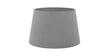 Cezanne Grey Faux Silk Tapered Drum Shade 40cm