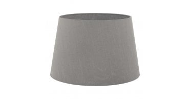 Cezanne Grey Faux Silk Tapered Drum Shade 45cm