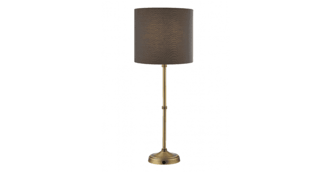 Där Lighting Chloris Grey Cotton Drum Shade 25cm