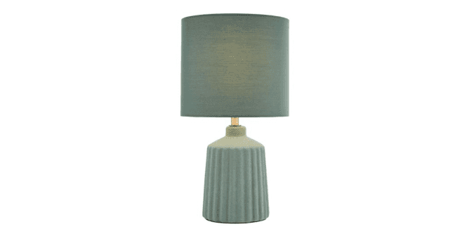 Där Lighting Chloris Small Table Lamp Green With Shade