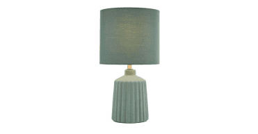 Chloris Small Table Lamp Green With Shade