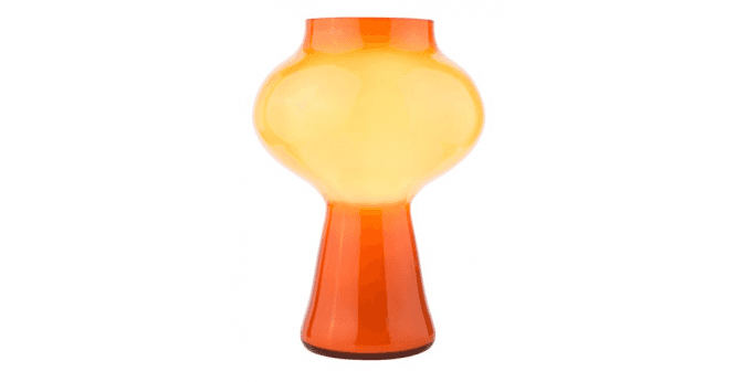 Där Lighting Chrissy Table Lamp Orange Art Glass