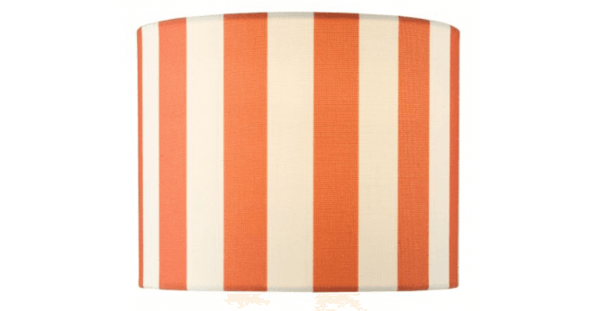 Där Lighting Cicada Orange Linen Drum Shade 20cm
