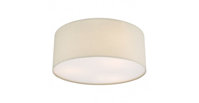Där Lighting Cierro 3 Light Flush Taupe 40cm