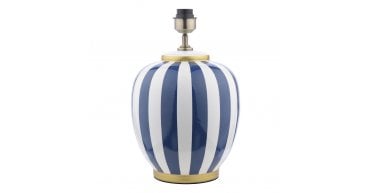 Circus Ceramic Table Lamp Blue & White