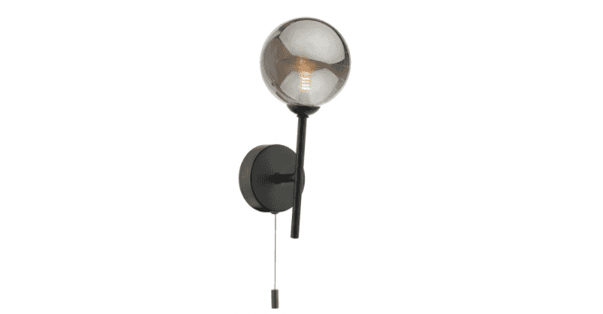 Där Lighting Cohen 1 Light Wall Light Matt Black Frame Only