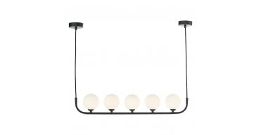 Cradle 5 Light Bar Pendant Matt With Opal Glass