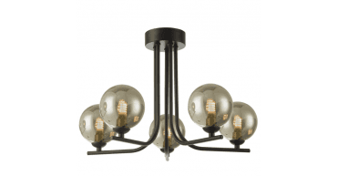 Cradle 5 Light Semi Flush Matt Black Frame Only