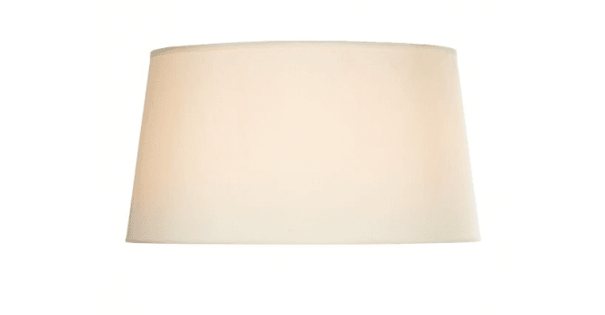 Där Lighting Cyprus Ivory Faux Silk Drum Shade 30cm