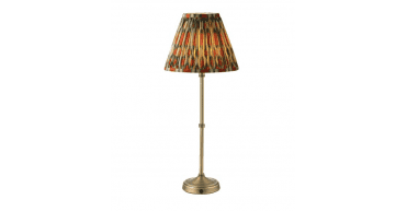 Dahl Rechargeable Table Lamp Matt Antique Brass With Shade LED