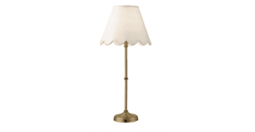 Dahl Rechargeable Table Lamp Matt Antique Brass With Shade LED