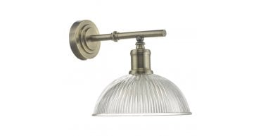 Dara Wall Light Antique Brass & Glass