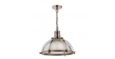 Debut 1 Light Pendant Brushed Antique Copper
