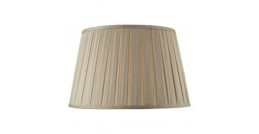 Degas Taupe Faux Silk Tapered Drum Shade 40cm
