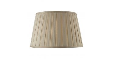 Degas Taupe Faux Silk Tapered Drum Shade 45cm