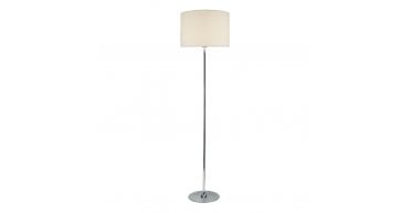 Delta Floor Lamp Polished Chrome With Shade