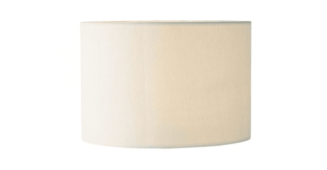 Där Lighting Delta Ivory Cotton Drum Shade 26cm