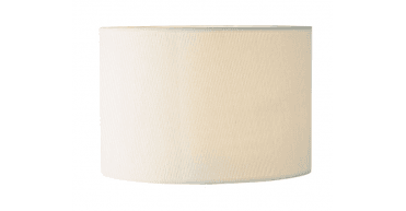 Delta Ivory Cotton Drum Shade 26cm